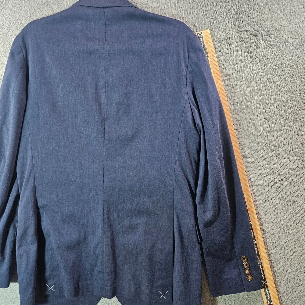 $168 NWT J Crew‎ 38R Blazer Suit Jacket Men Ludlow Cotton Blend Dark Bluish Gray